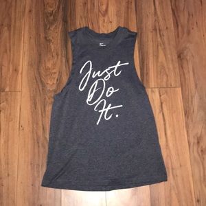 Gray Nike tank